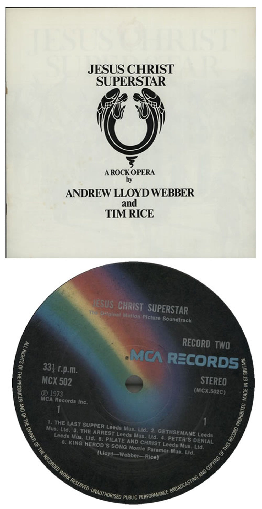 Andrew Lloyd Webber & Tim Rice Jesus Christ Superstar + Booklet UK 2-LP vinyl record set (Double LP Album) A6H2LJE578487