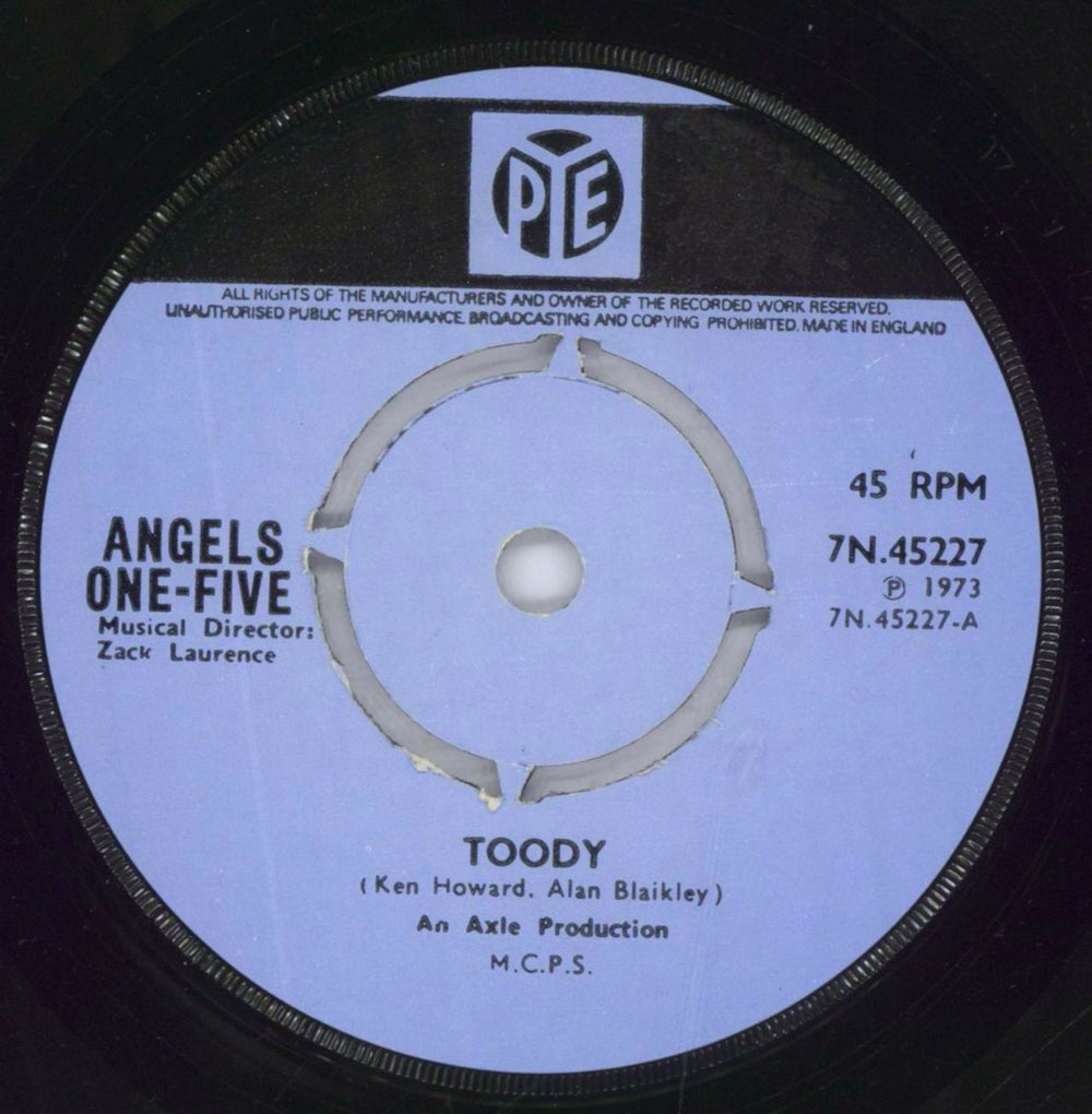 Angels One-Five Toody UK 7" vinyl single (7 inch record / 45) G7G07TO770664