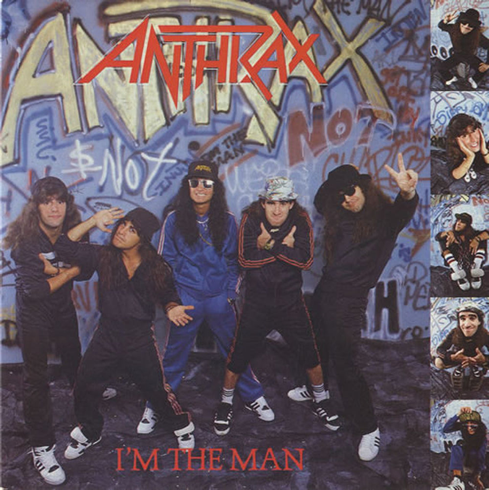 Anthrax I'm The Man - Solid UK 7" vinyl single (7 inch record / 45) IS338