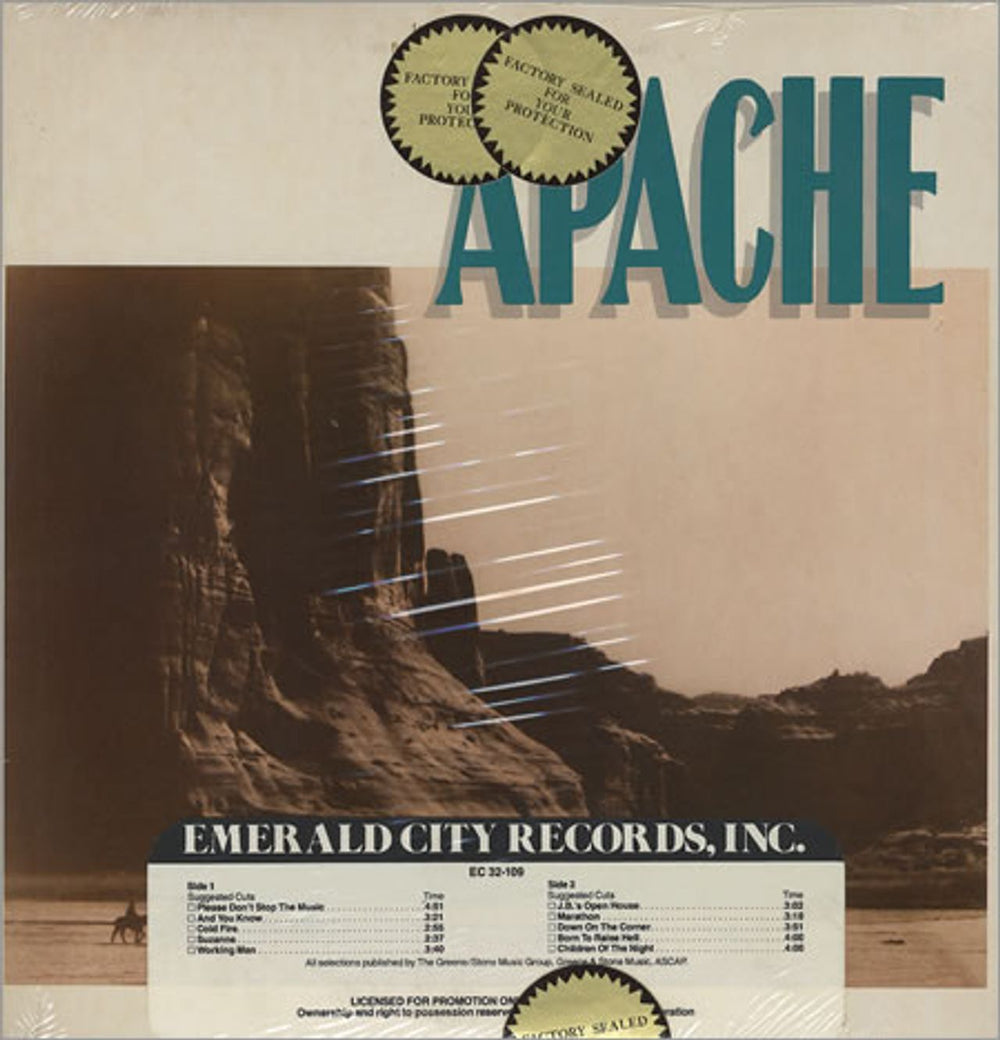 Apache Apache - Sealed US vinyl LP album (LP record) EC32-109