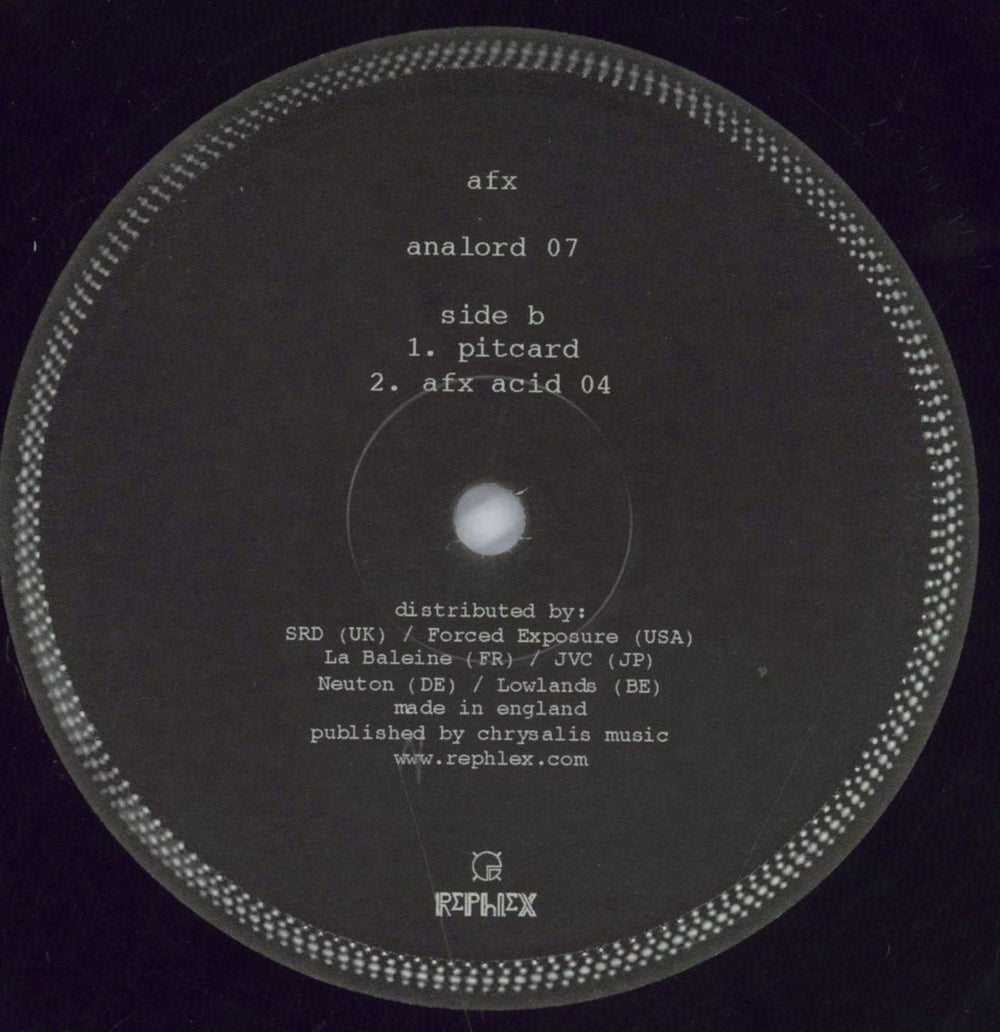 Aphex Twin Analord 07 UK 12" vinyl single (12 inch record / Maxi-single) 666908016965