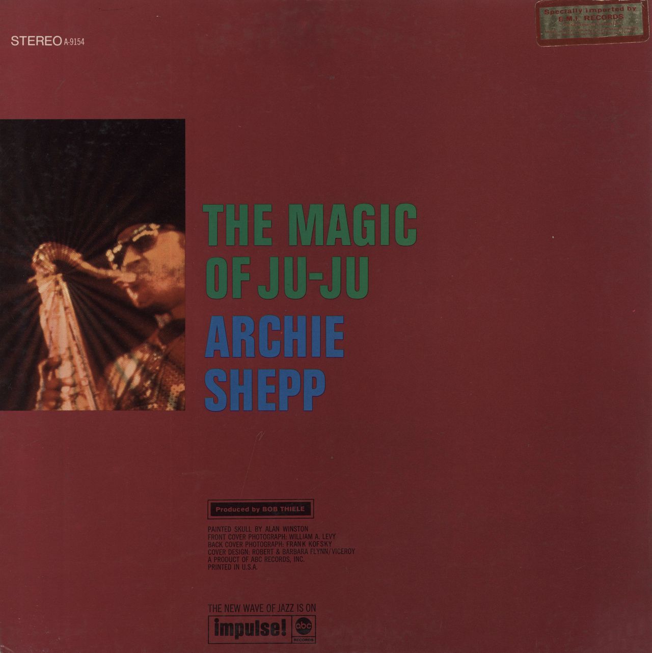 Archie Shepp The Magic Of Ju-Ju US Vinyl LP — RareVinyl.com