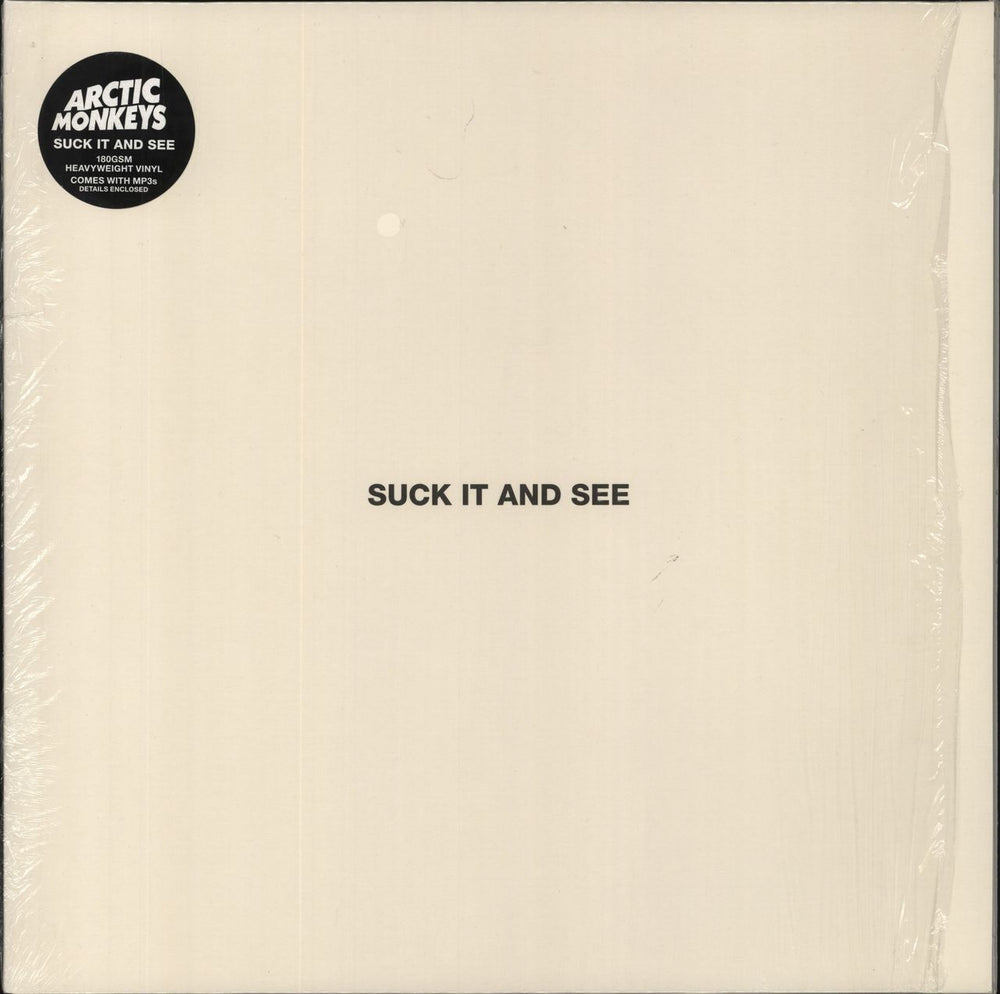 Arctic Monkeys Suck It And See - Shrink UK vinyl LP album (LP record) WIGLP258