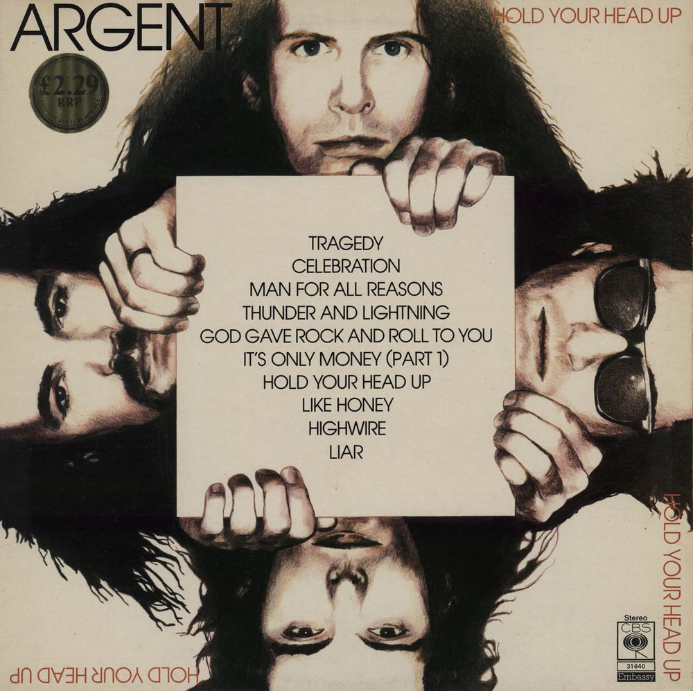 Argent Hold Your Head Up UK vinyl LP album (LP record) CBS31640