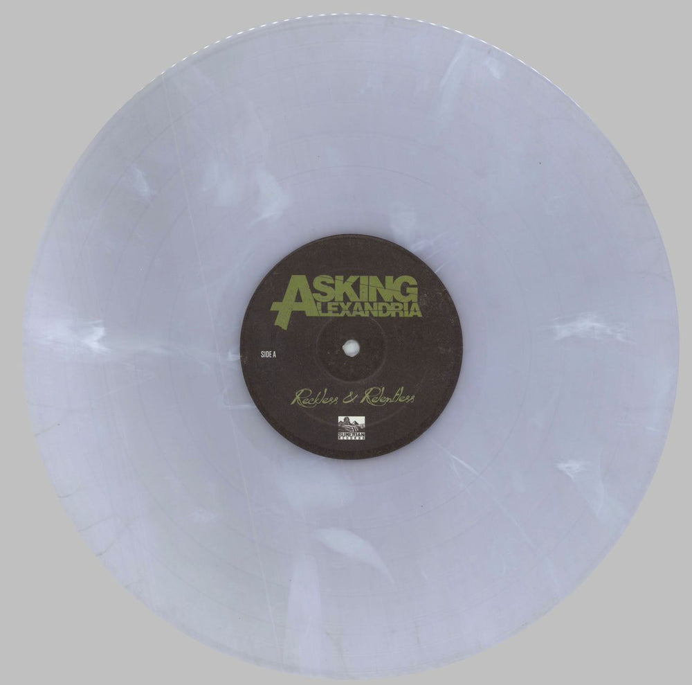 Asking Alexandria Reckless and Relentless - Transparent Cloudy Vinyl UK vinyl LP album (LP record) F5ZLPRE826983