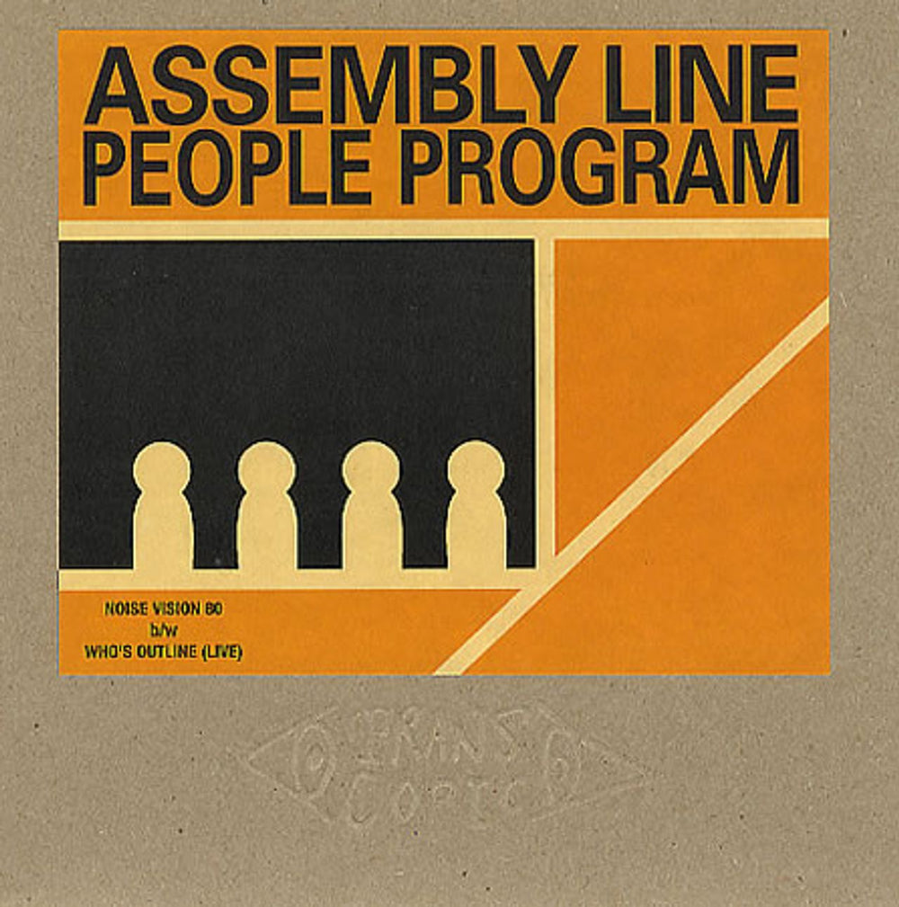 Assembly Line People Program Noise Vision 80 UK 7" vinyl single (7 inch record / 45) TRAN001