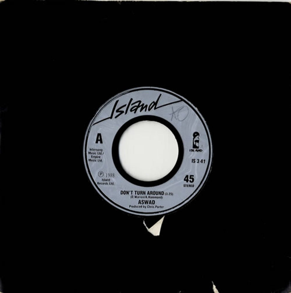 Aswad Don't Turn Around UK 7" vinyl single (7 inch record / 45) IS341