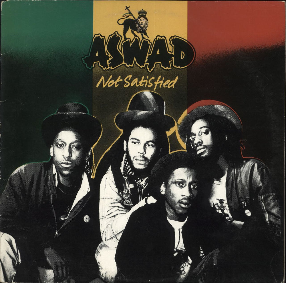 Aswad Not Satisfield UK vinyl LP album (LP record) 32564