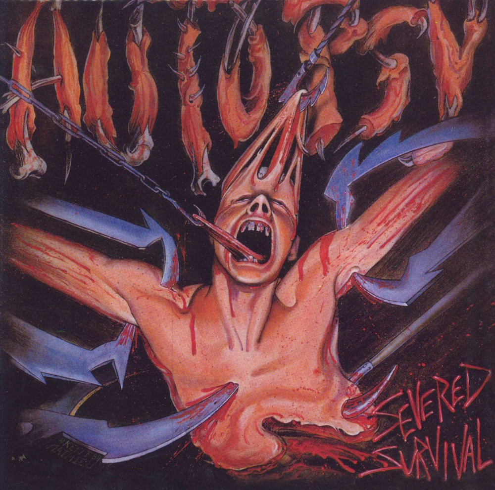 Autopsy Severed Survival UK vinyl LP album (LP record) VILELP267