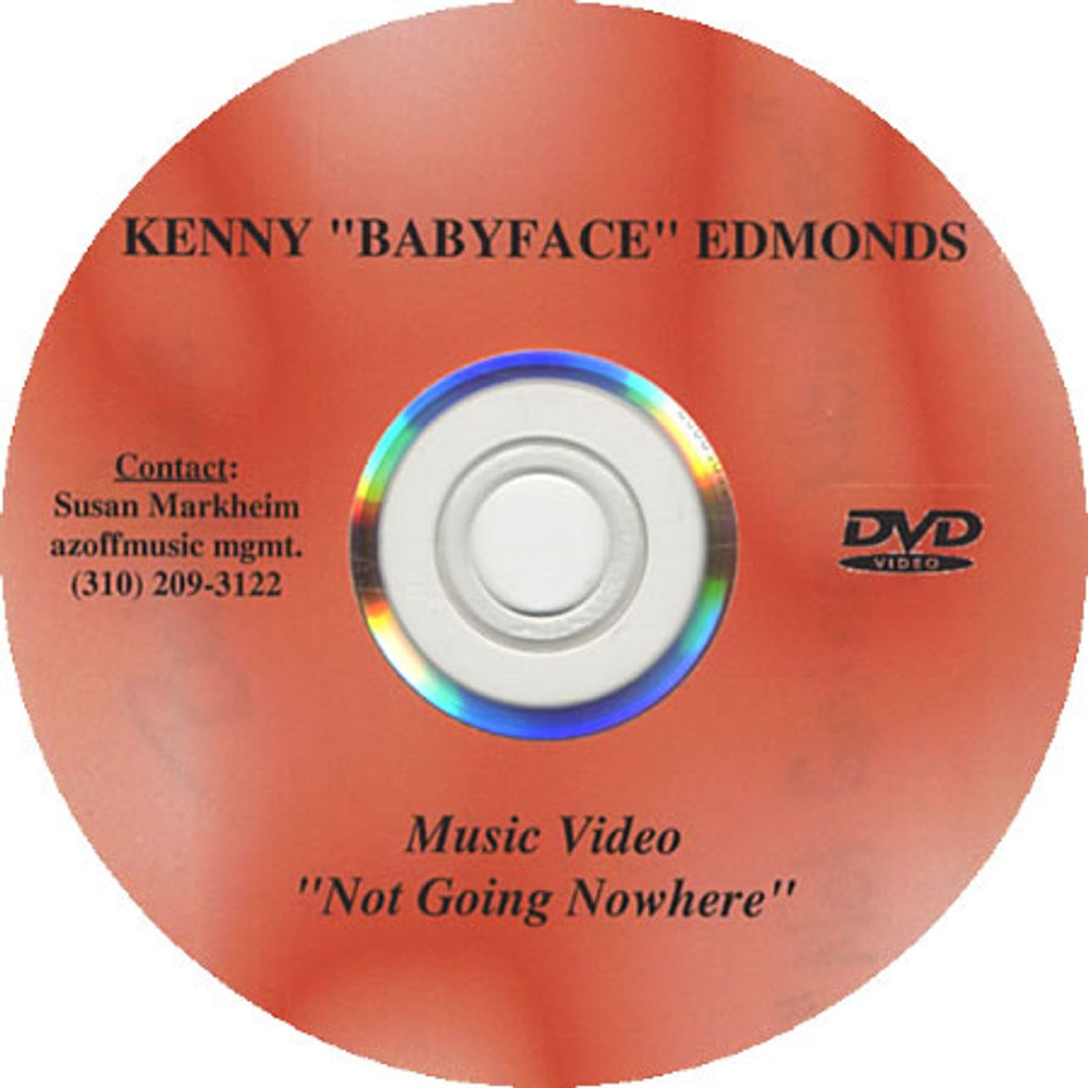 Babyface Not Going Nowhere US Promo promo DVD-R DVD-R ACETATE
