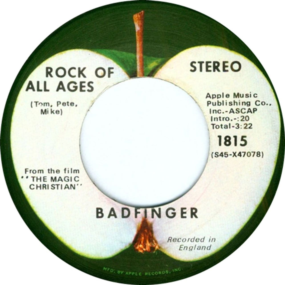 Badfinger Come And Get It US 7" vinyl single (7 inch record / 45) BDF07CO58249