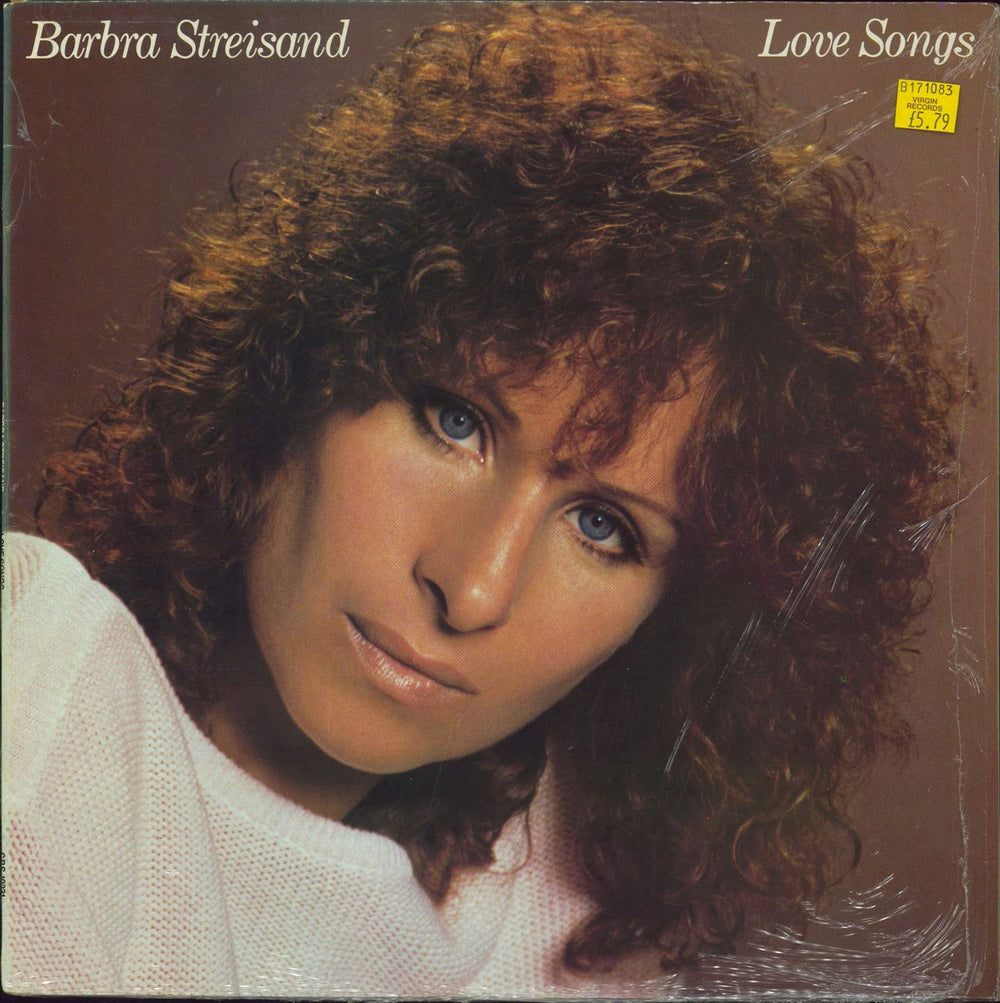 Barbra Streisand Love Songs + Inner -Shrink UK vinyl LP album (LP record) 10031