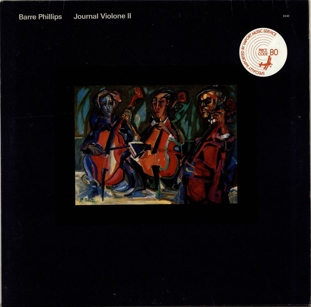 Barre Phillips Journal Violone II German vinyl LP album (LP record) ECM1149