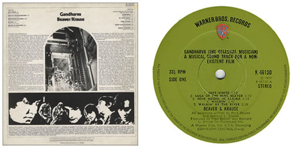 Beaver & Krause Gandharva - 1st - VG UK vinyl LP album (LP record) B&KLPGA374423