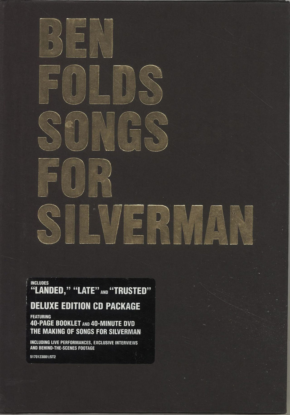 Ben Folds Songs For Silverman UK 2-disc CD/DVD set 5170123