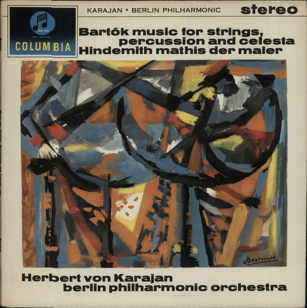 Berliner Philharmoniker Bartók: Music For Strings, Percussion And Celesta / Hindemith: Mathis Der Maler UK vinyl LP album (LP record) SAX2432
