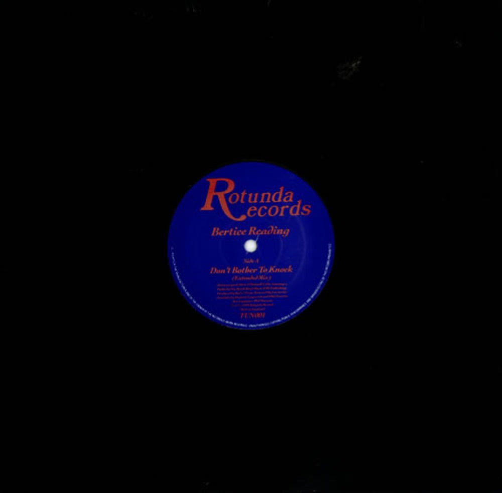 Bertice Reading Don't Bother To Knock (Extended Mix) UK 12" vinyl single (12 inch record / Maxi-single) TUN001