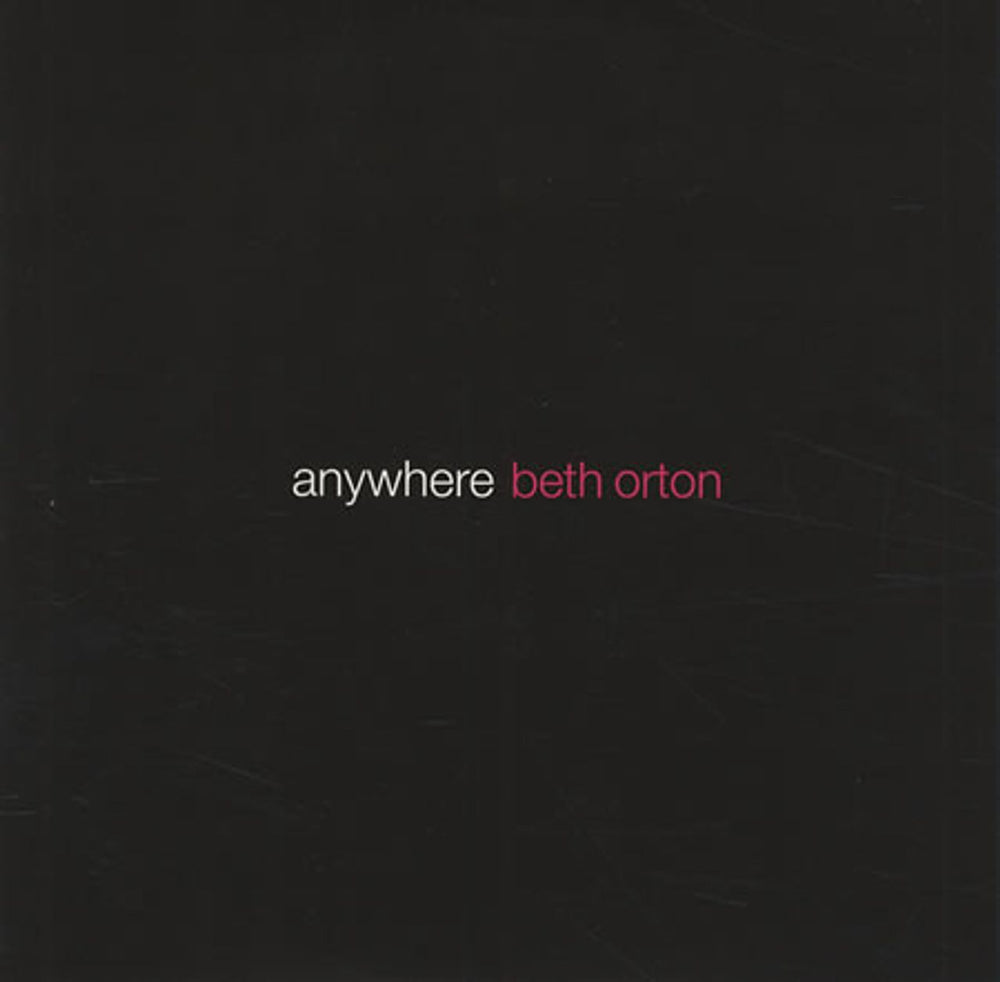 Beth Orton Anywhere UK Promo CD single (CD5 / 5") HVN125CDRP