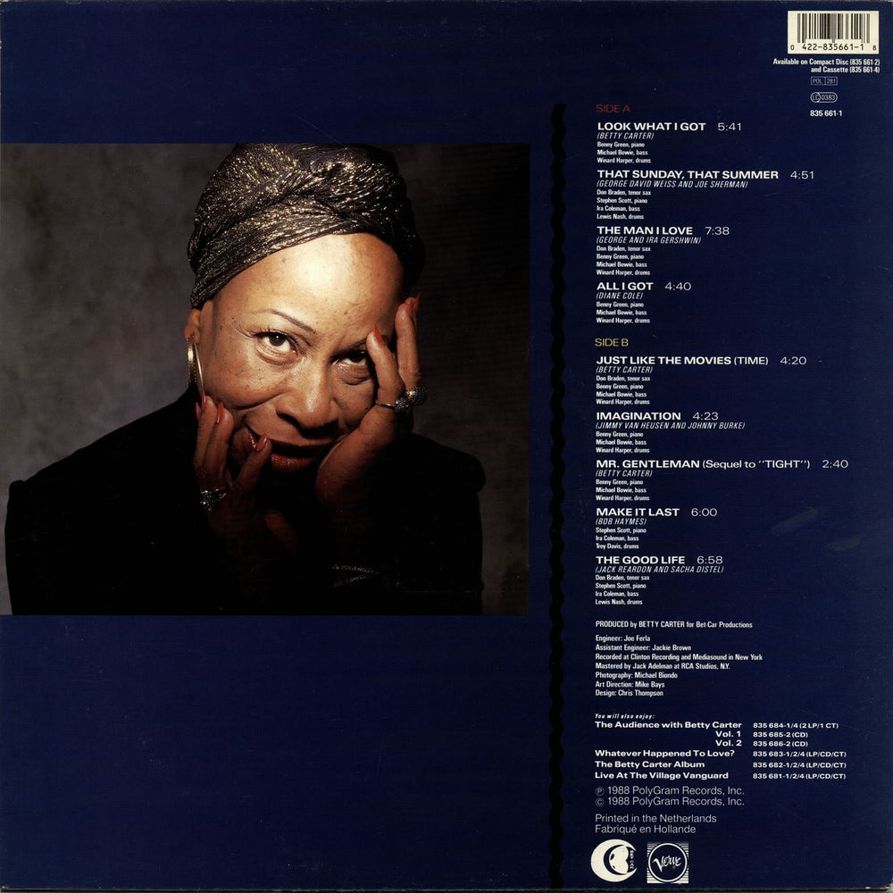 Betty Carter Look What I Got Dutch vinyl LP album (LP record) 042283566118