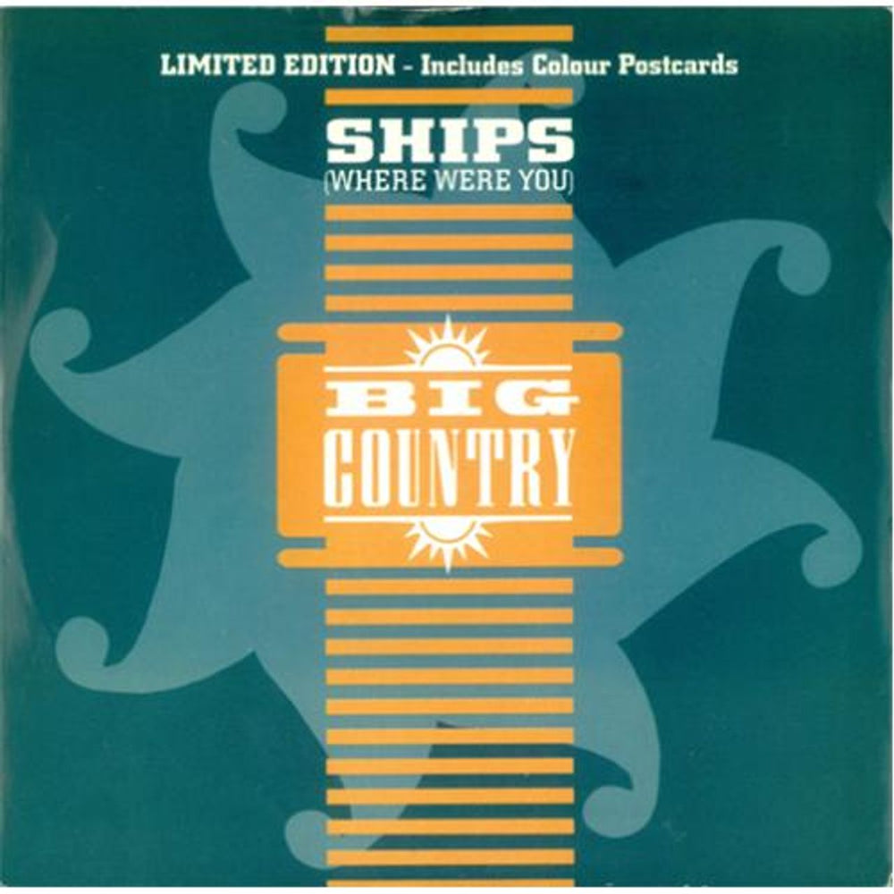 Big Country Ships + Postcards UK 7" vinyl single (7 inch record / 45) PULS6