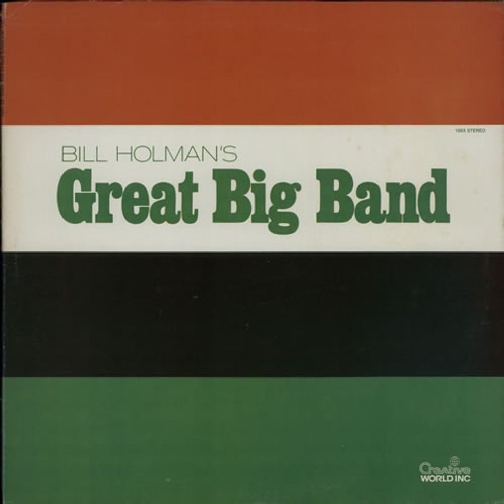 Bill Holman Great Big Band US vinyl LP album (LP record) 1053