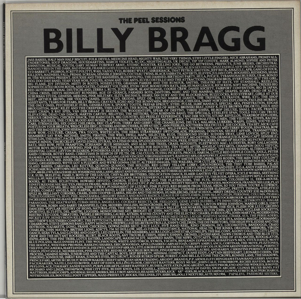 Billy Bragg The Peel Sessions UK 12" vinyl single (12 inch record / Maxi-single) SFPS027