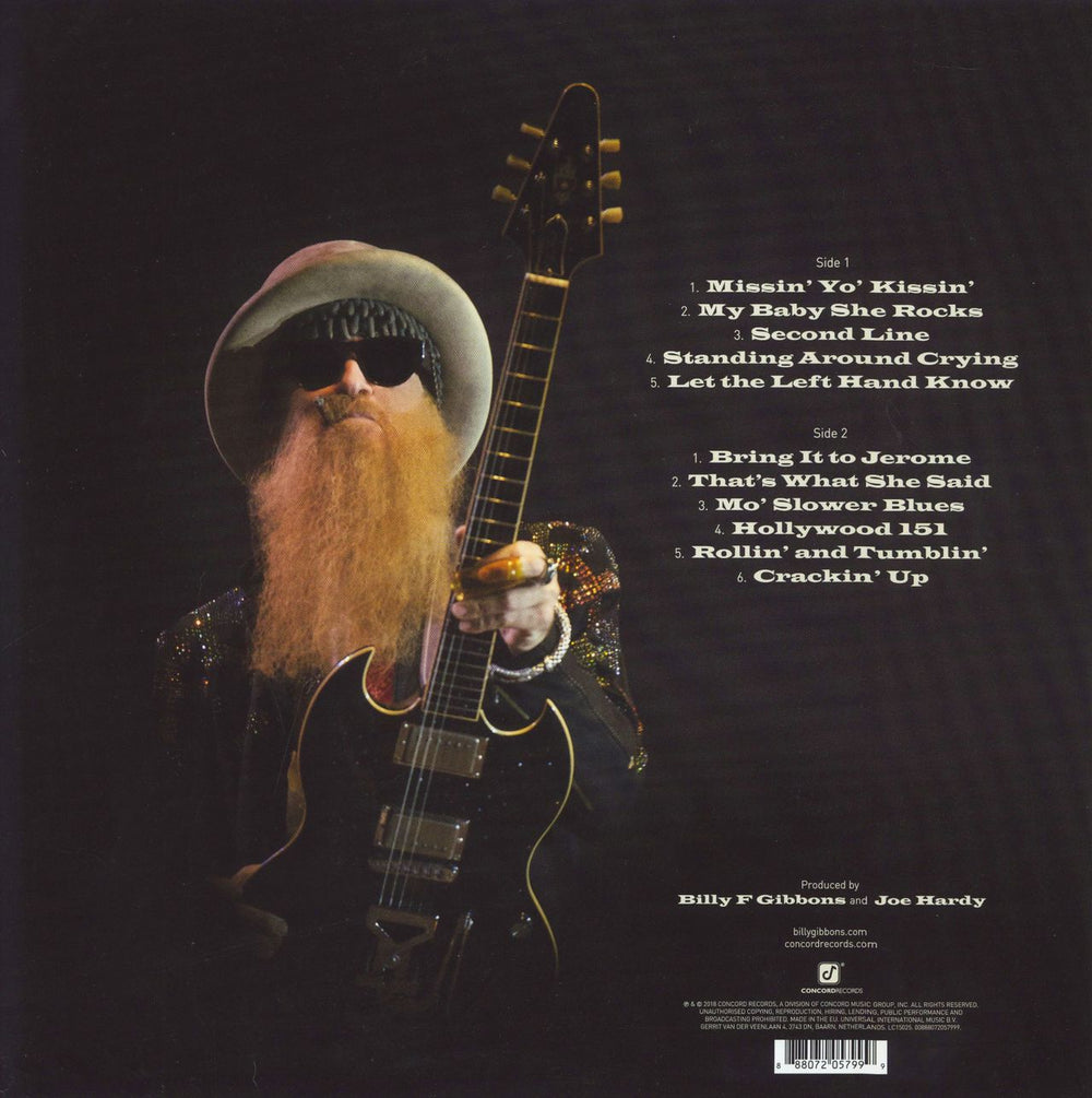 Billy F. Gibbons The Big Bad Blues - Blue Vinyl UK vinyl LP album (LP record) 888072057999