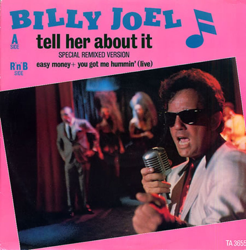 Billy Joel Tell Her About It UK 12" vinyl single (12 inch record / Maxi-single) TA3655