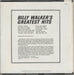 Billy Walker Billy Walker's Greatest Hits US vinyl LP album (LP record)