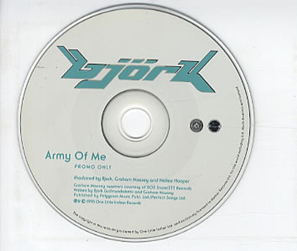 Björk Army Of Me UK Promo CD single (CD5 / 5") 162TP7CD