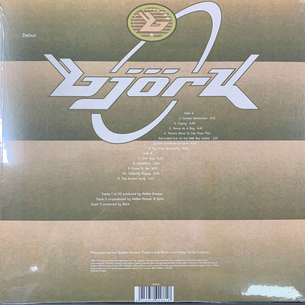 Björk Debut - Sealed UK vinyl LP album (LP record) BJKLPDE767419