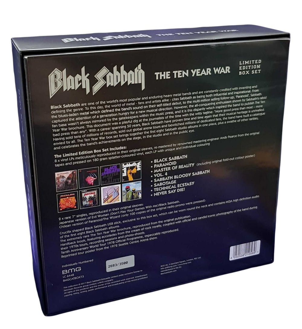 Black Sabbath The Ten Year War UK Vinyl Box Set BLKVXTH694995