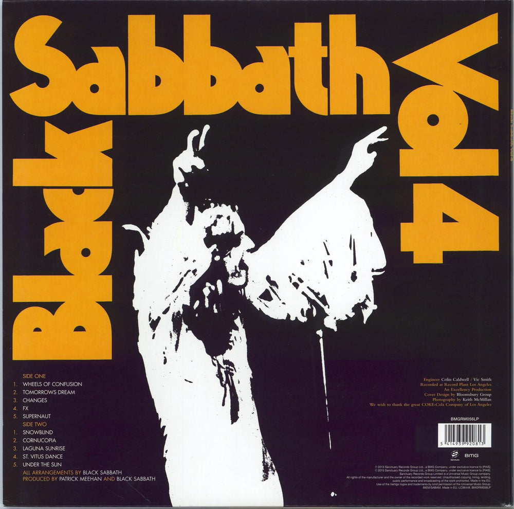 Black Sabbath Vol. 4 + CD UK vinyl LP album (LP record) 5414939920813