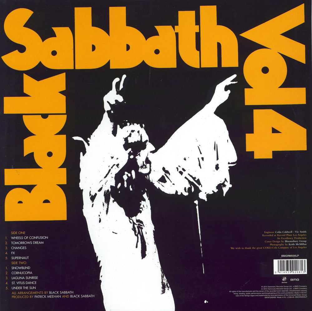 Black Sabbath Vol. 4 UK vinyl LP album (LP record) 5414939920813