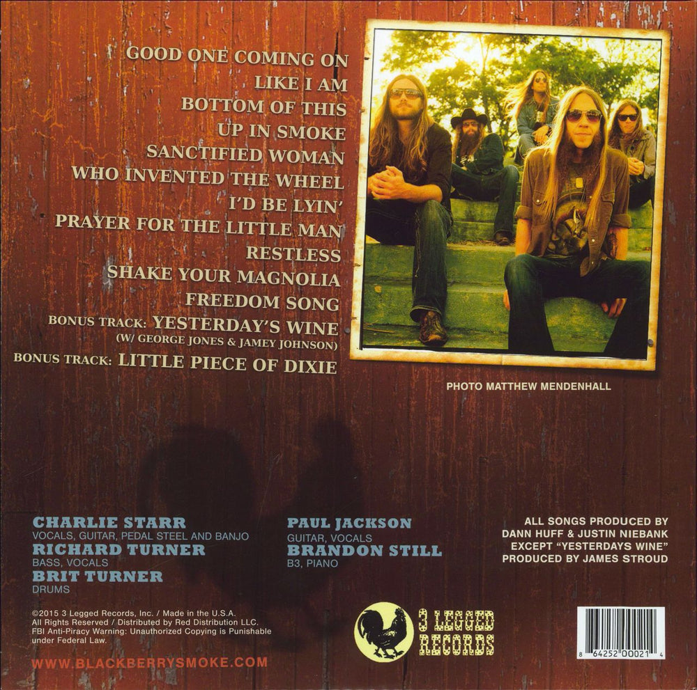 Blackberry Smoke Little Piece Of Dixie - Smoke Swirl Orange Vinyl US 2-LP vinyl record set (Double LP Album)