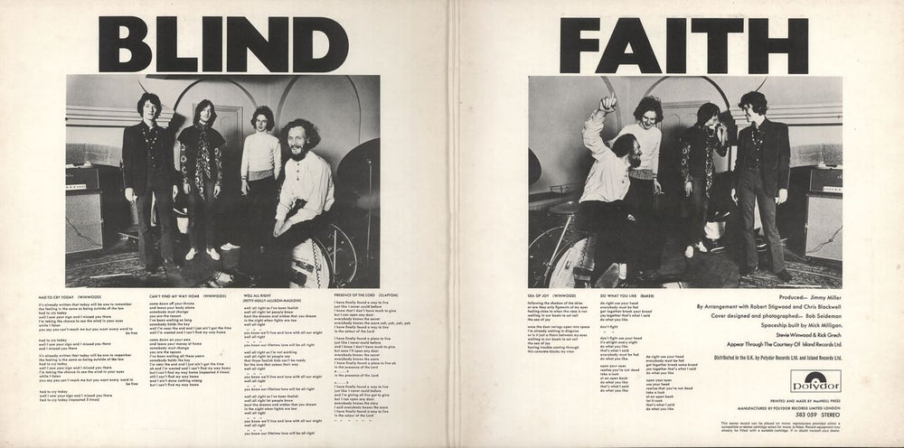 Blind Faith Blind Faith - 2nd - EX UK vinyl LP album (LP record)