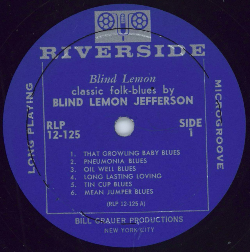 Blind Lemon Jefferson Classic Folk Blues By Blind Lemon Jefferson US Promo vinyl LP album (LP record) B3JLPCL791104