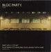 Bloc Party Flux + Remixes CD UK Promo 2-CD single set (Double CD single) BB52SFL675706