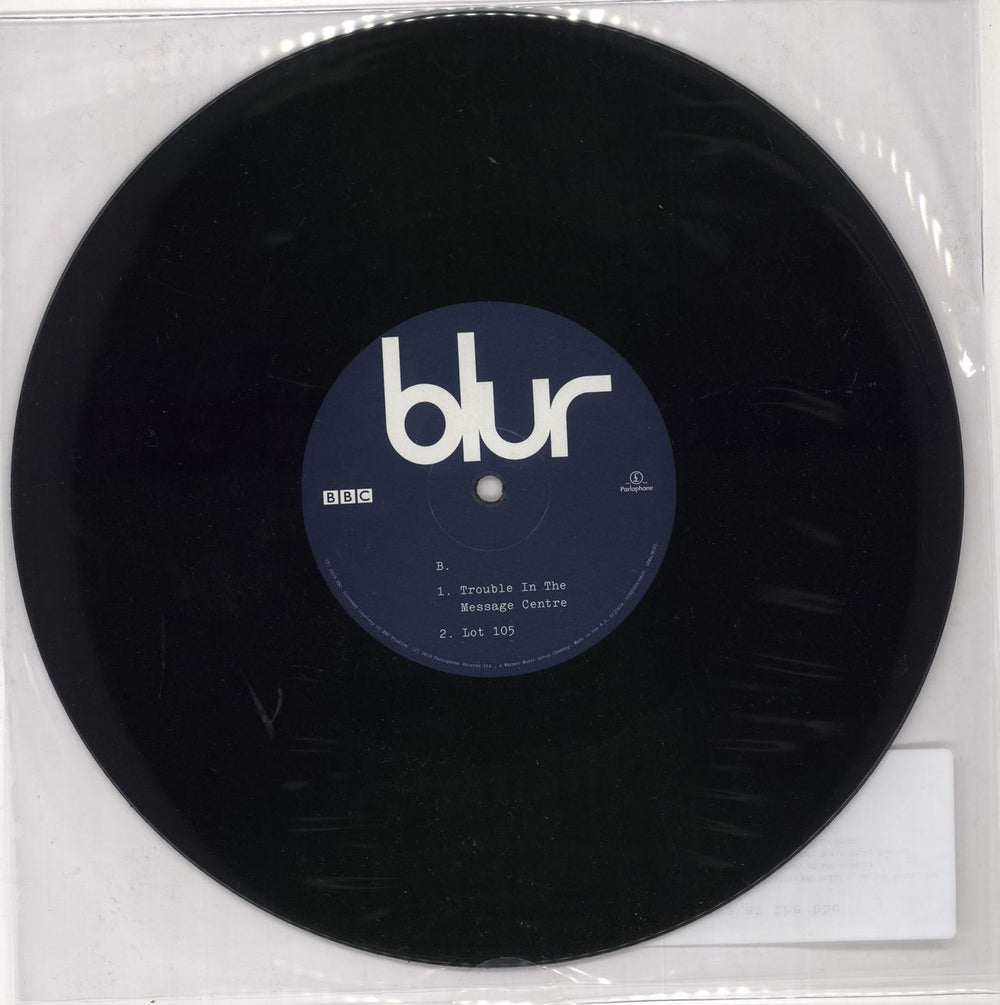 Blur Live At The BBC UK 10" vinyl single (10 inch record) 190295439620