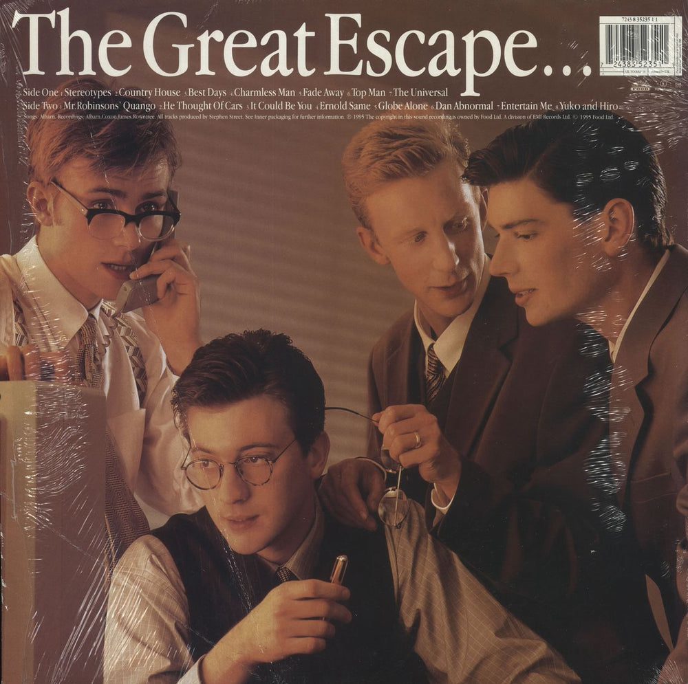 Blur The Great Escape - EX UK vinyl LP album (LP record) 724383523511