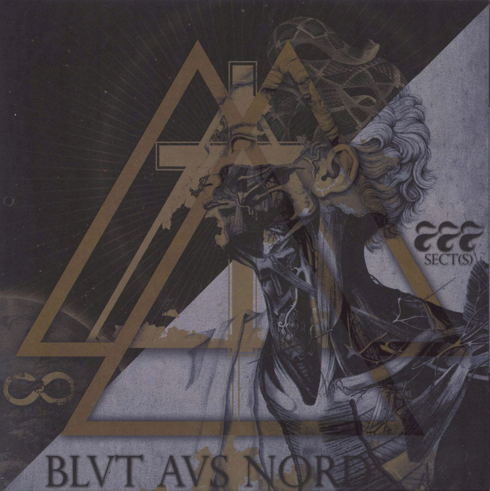 Blut Aus Nord 777 - Sect(s) - Gold And Black Splatter Vinyl French vinyl LP album (LP record) DMP0068