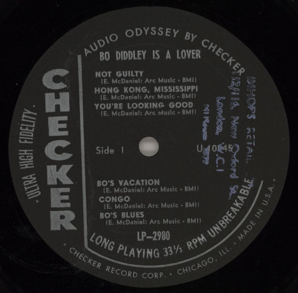 Bo Diddley Bo Diddley Is A... Lover US vinyl LP album (LP record) BODLPBO751370