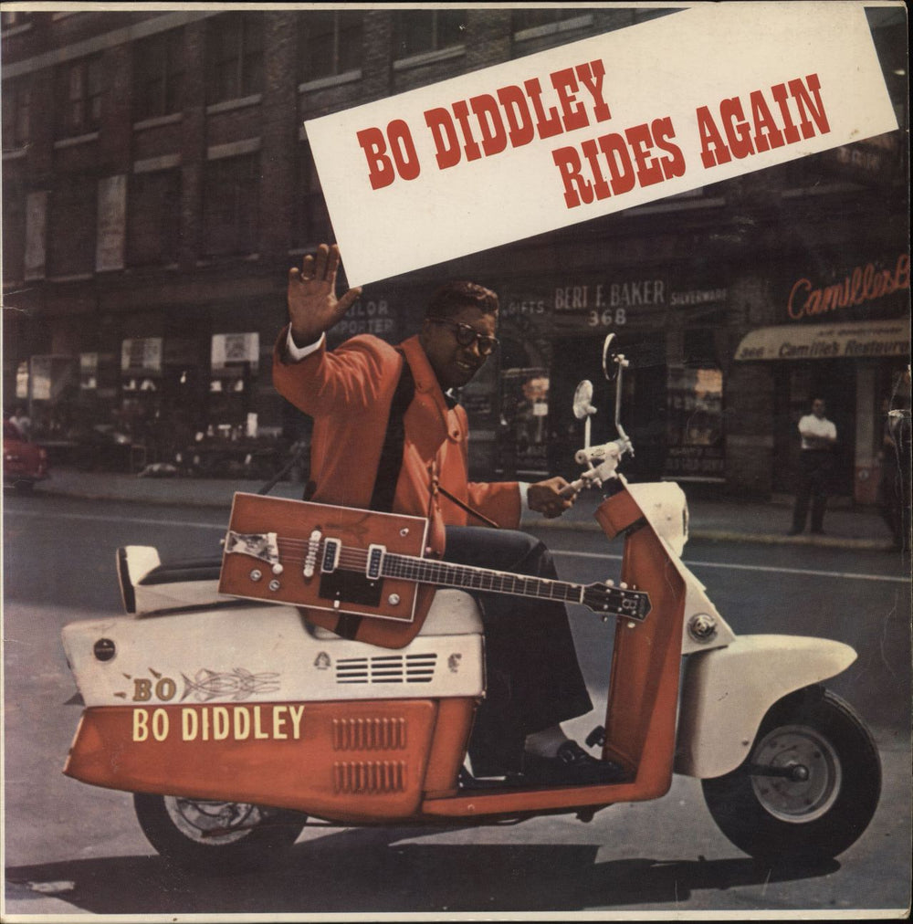 Bo Diddley Rides Again - VG UK vinyl LP album (LP record) NPL28029