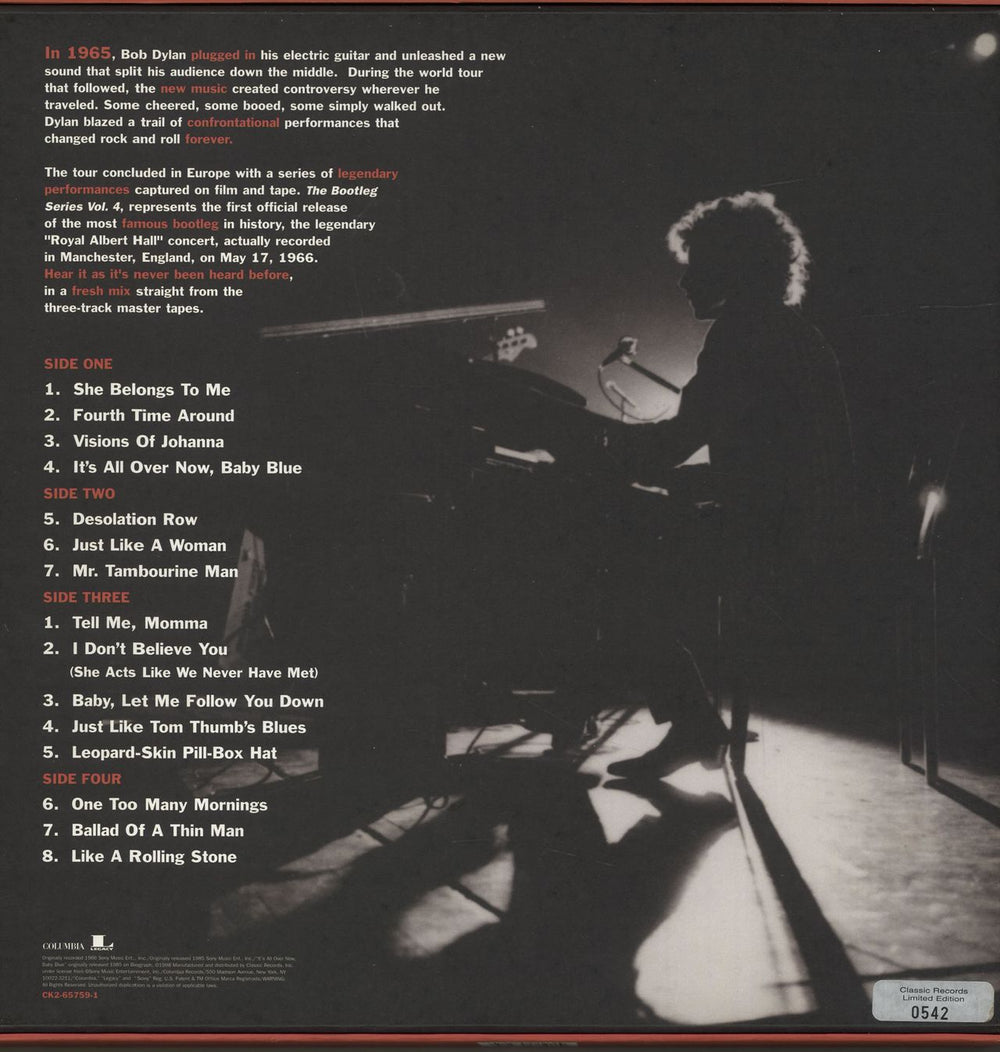 Bob Dylan The Bootleg Series Volume 4 - Live 1966 US Vinyl Box Set DYLVXTH253162