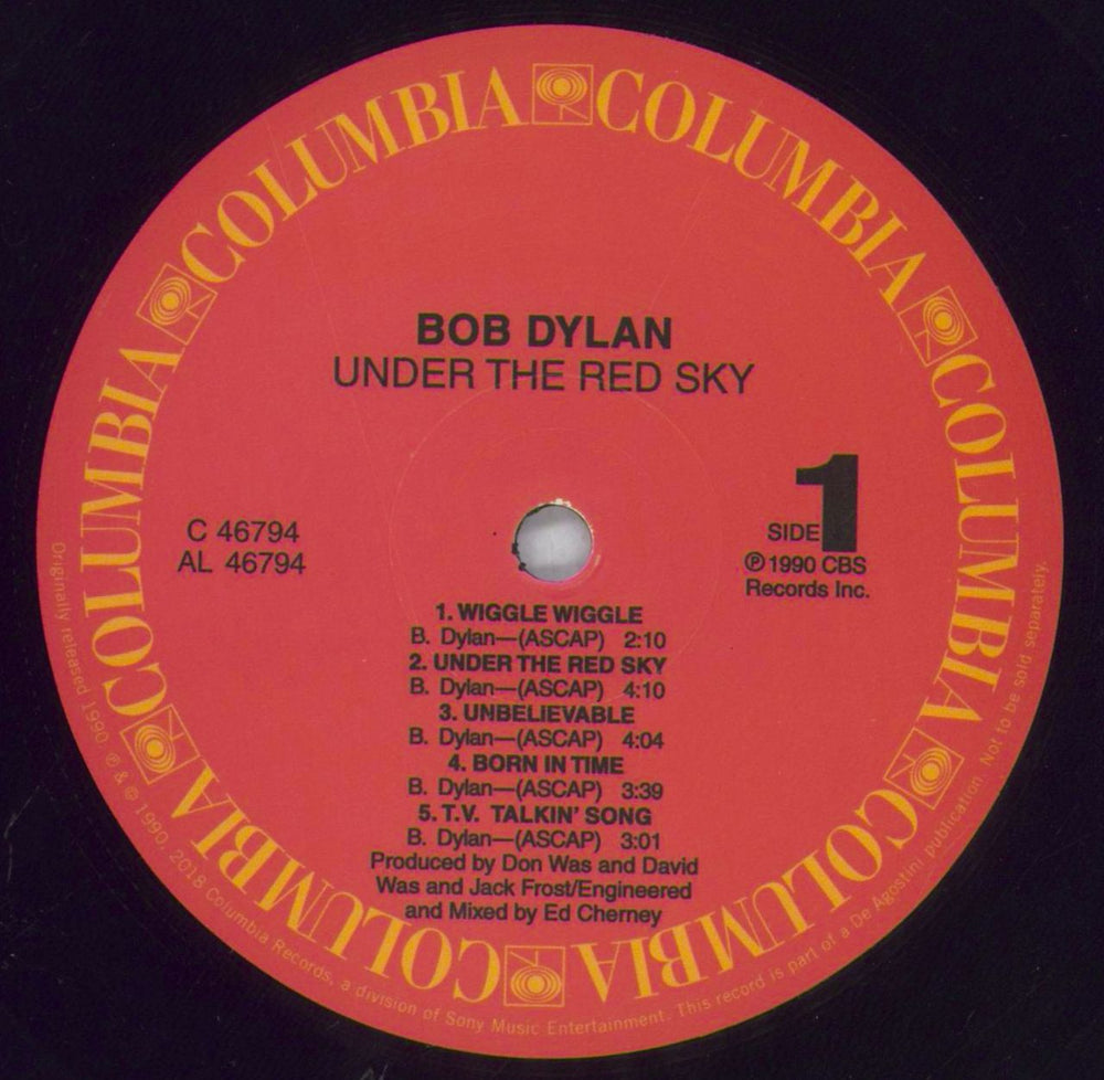 Bob Dylan Under The Red Sky - 180gm UK vinyl LP album (LP record) DYLLPUN825687