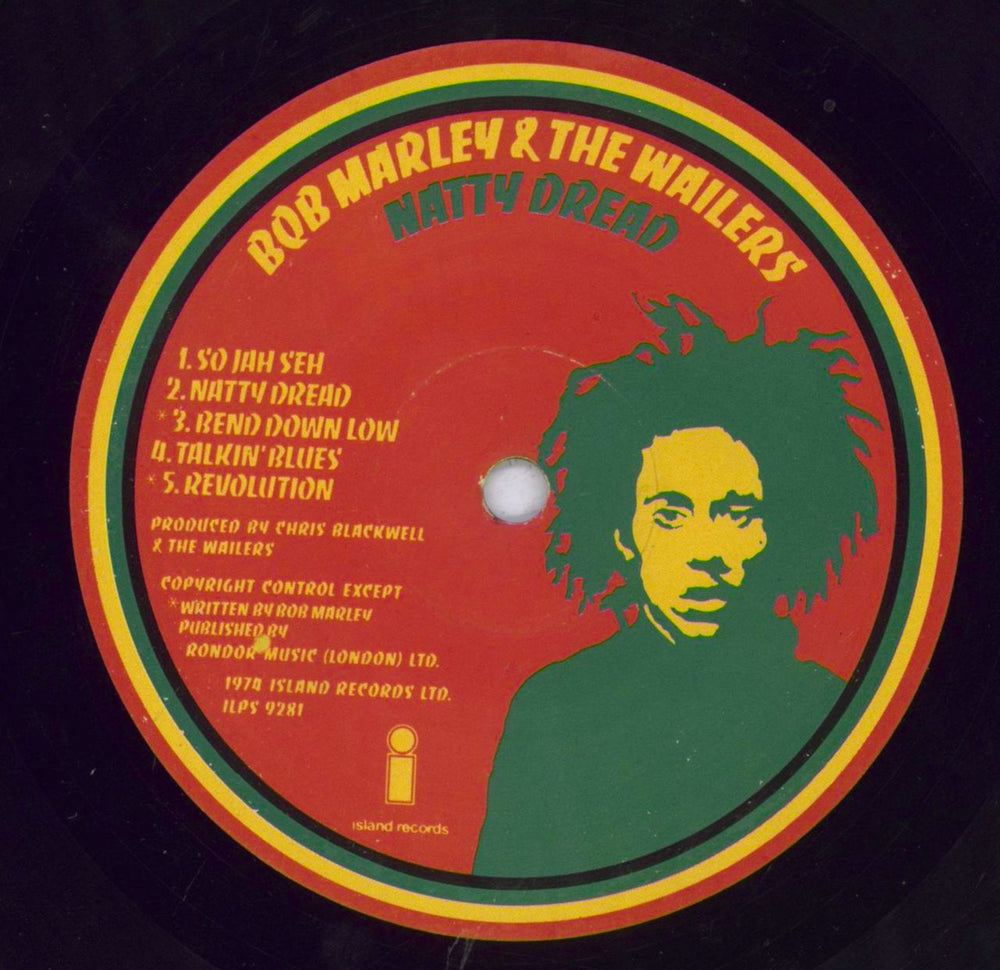 Bob Marley & The Wailers Natty Dread - 1st - VG UK vinyl LP album (LP record) BMLLPNA830609