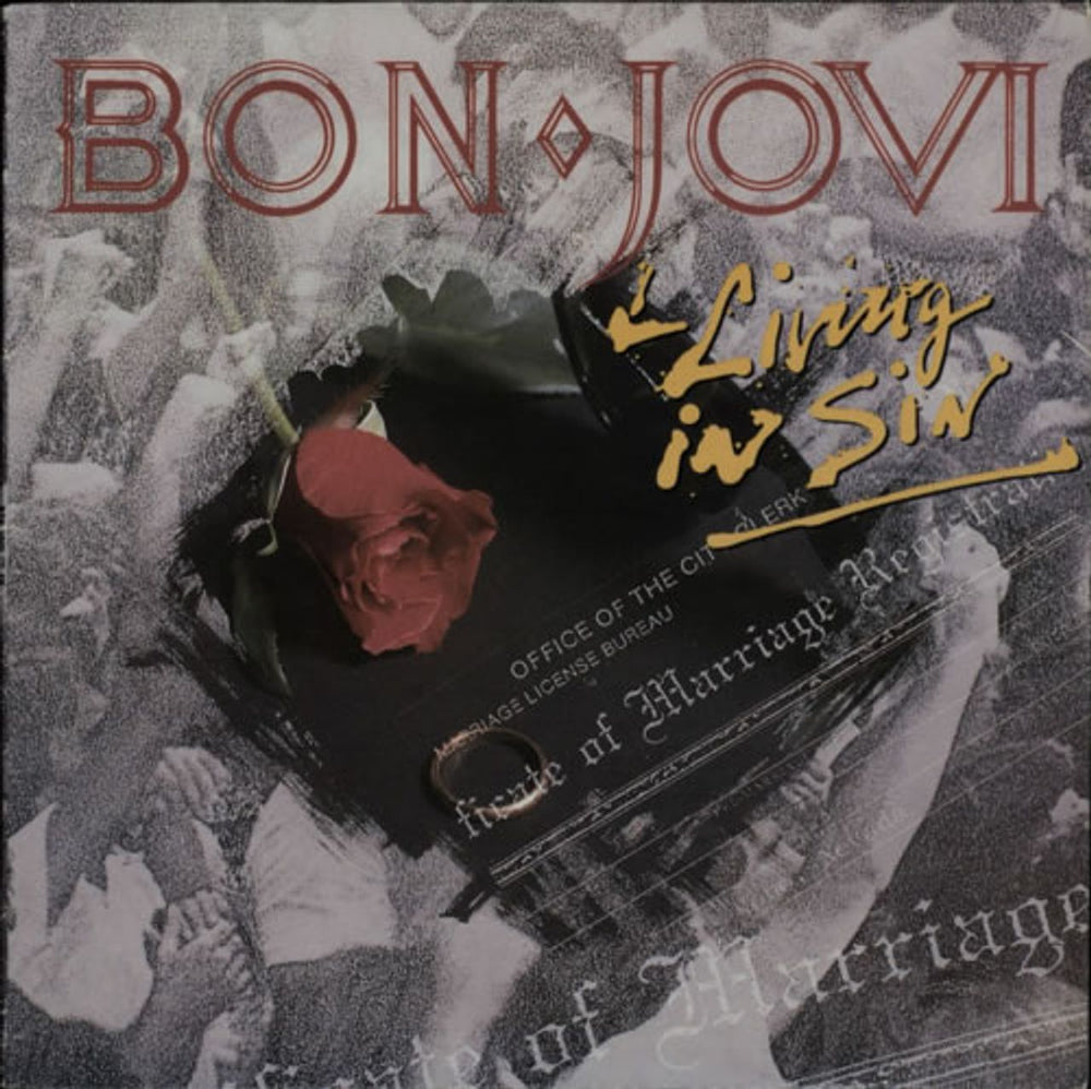 Bon Jovi Living In Sin Canadian 12" vinyl single (12 inch record / Maxi-single) 876283-1