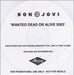 Bon Jovi Wanted Dead Or Alive 2003 UK Promo CD-R acetate CD-R ACETATE