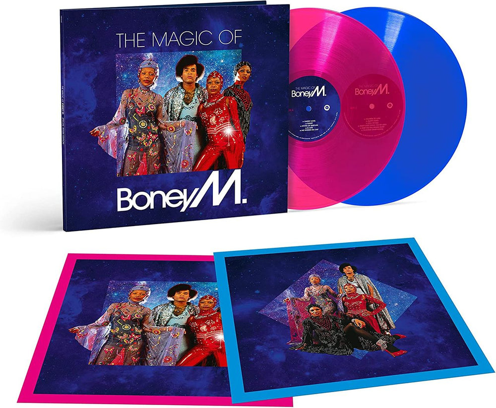 Boney M The Magic Of Boney M. (Special Remix Edition) - Pink & Blue Vinyl - Sealed UK 2-LP vinyl record set (Double LP Album) BOM2LTH803556