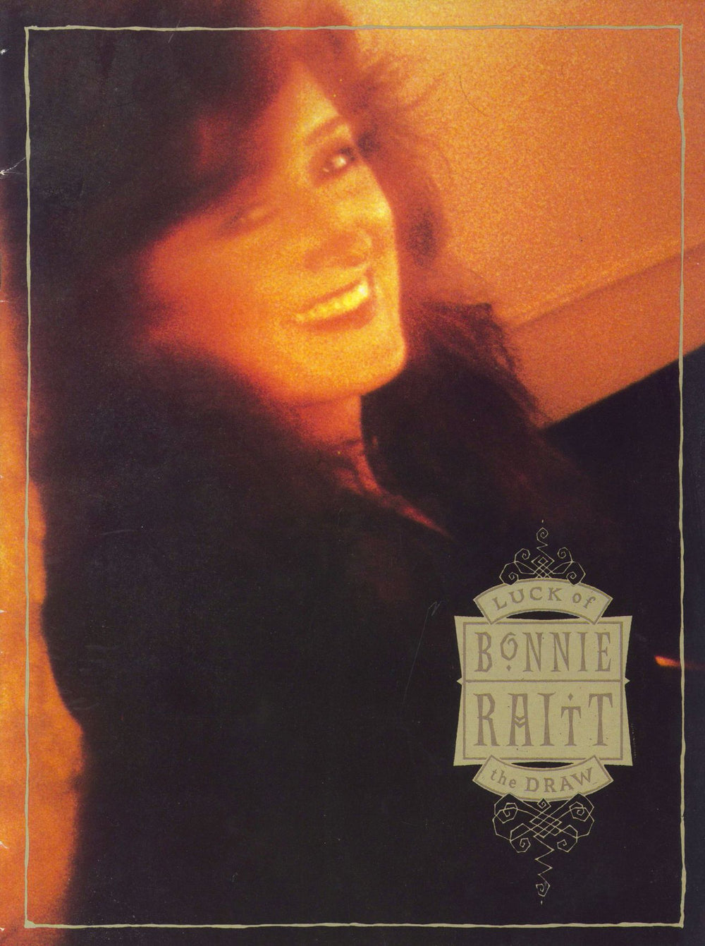 Bonnie Raitt Luck Of The Draw US tour programme TOUR PROGRAMME